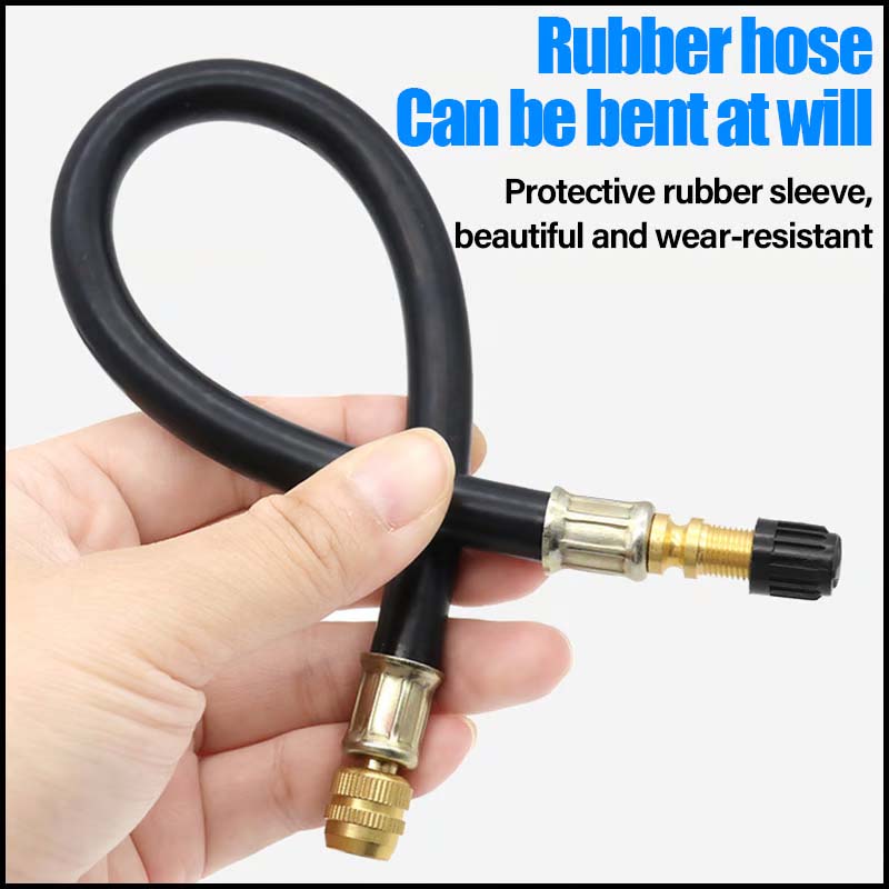 Universal flexible tire valve extensions