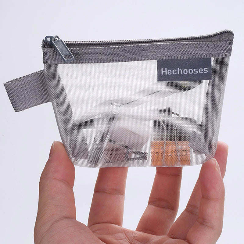Portable mesh storage bag