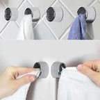 Round self-adhesive towel hooks for the kitchen