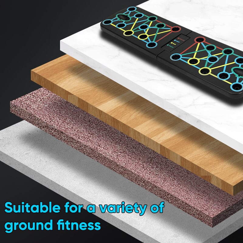 Folding Push-Up Multi-Muscle Trainer