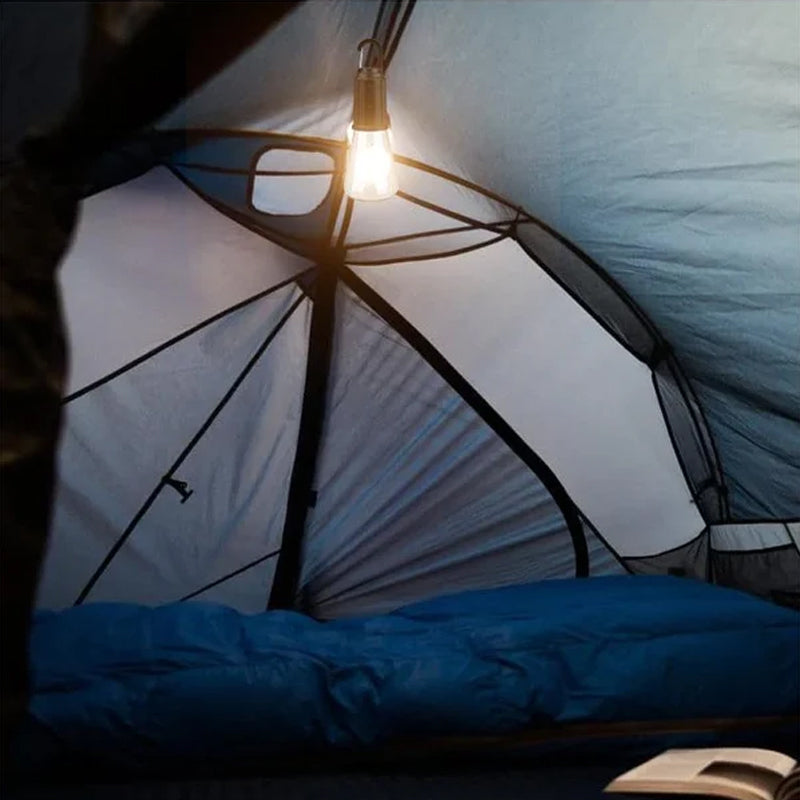 New Outdoor Camping Hanging Lamp with Type-C Charging Port Retro Bulb