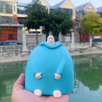 Small Blue Middle Finger Ornament