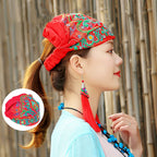 Ethnically embroidered turban