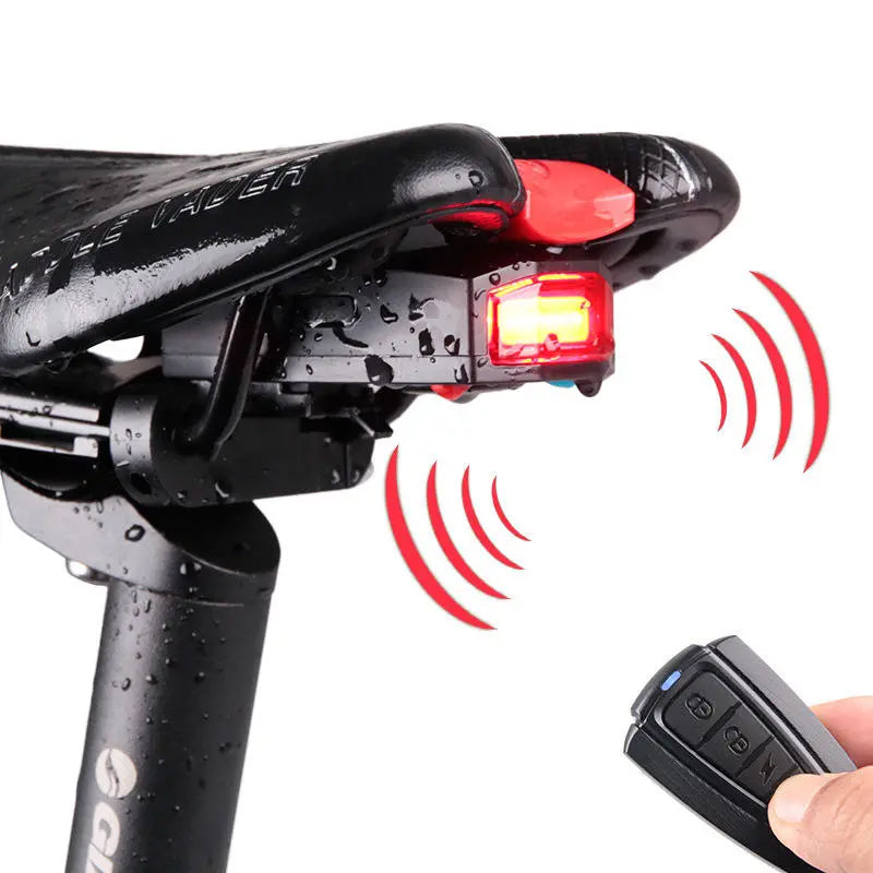 Intelligent sound and light alarm rear for bicycle