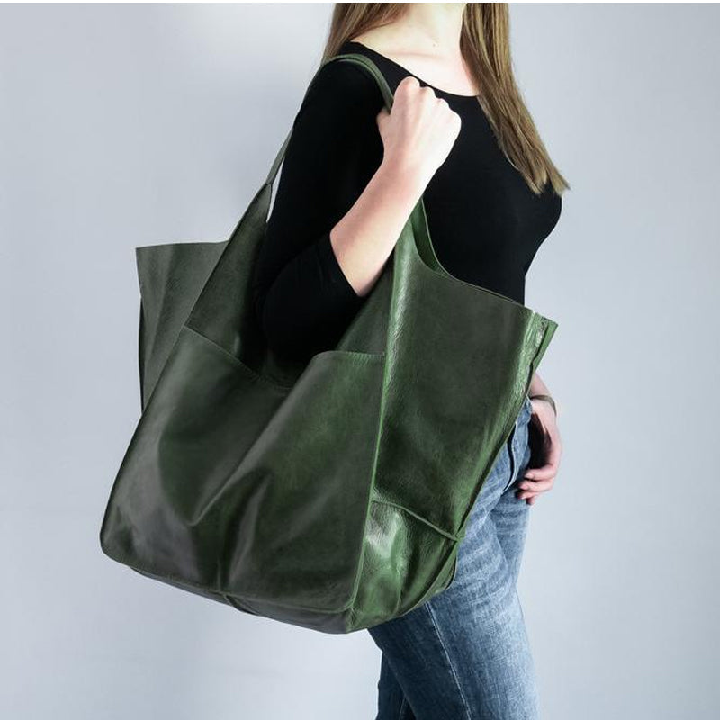 Oversized Leather Tote