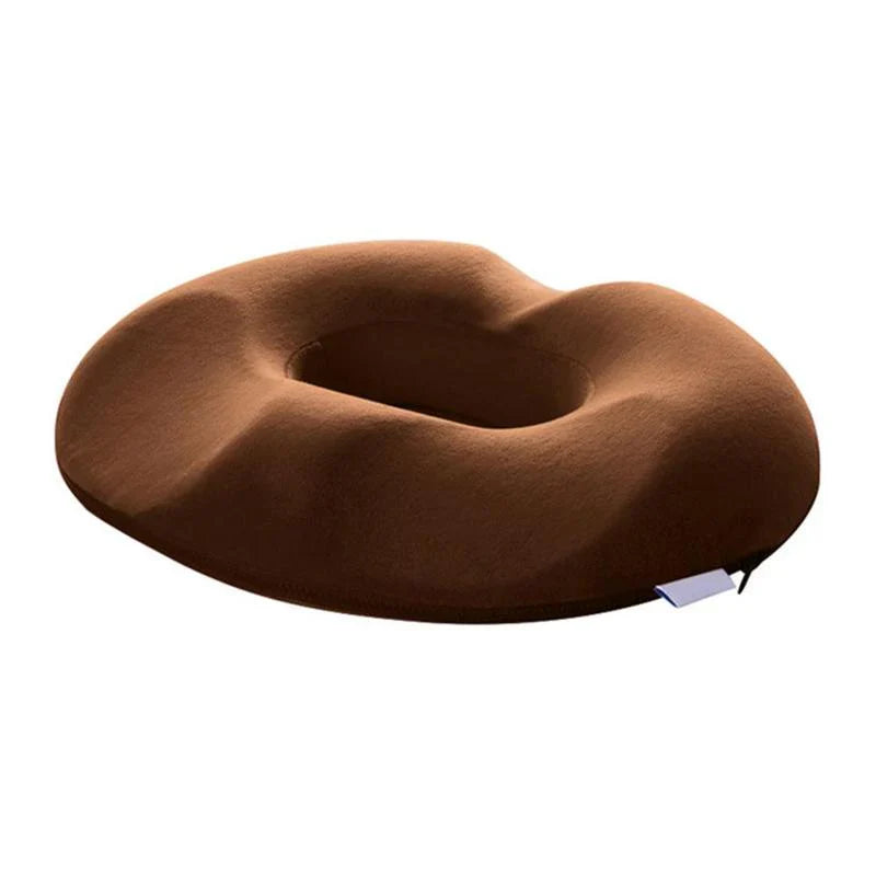 Orthopedic seat cushion for hemorrhoids and coccyx relief