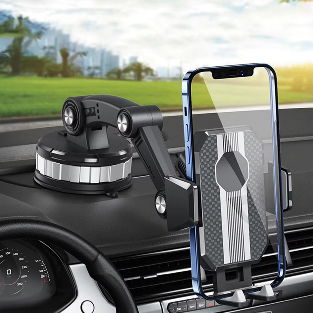 Auto GripTech Handy Holder with Strong Suction Cup and 360° Rotation