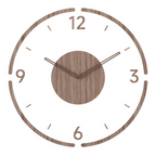Silent Wall Clock Wood Light – Modern Clock with Acrylic Design for Living Room