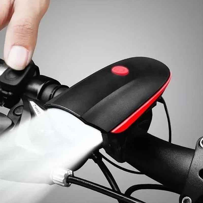 USB-rechargeable mountain bike headlight