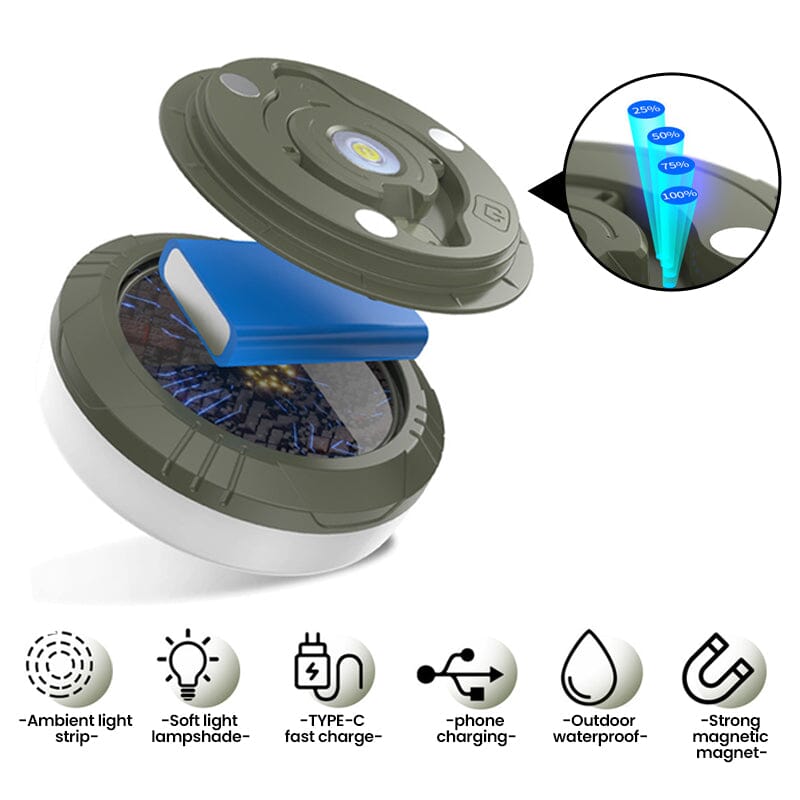 Outdoor waterproof portable storage fairy lights