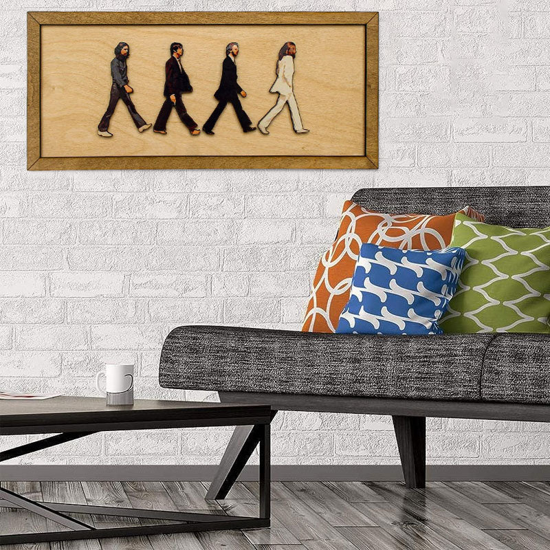 The Beatles framed Abbey Road portrait
