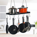Large Capacity Rustic Pots And Pans Hanging Holder Kitchen Organizer Rack