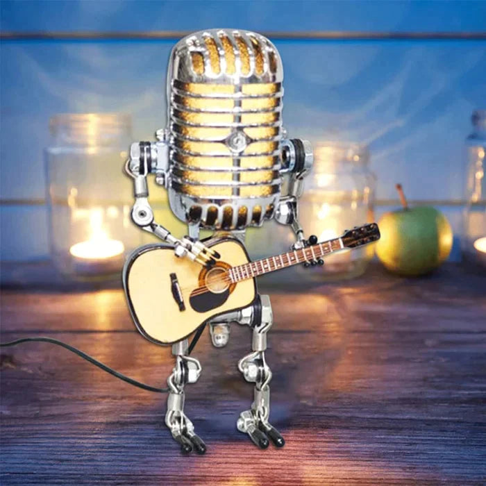 Retro Microphone Robot