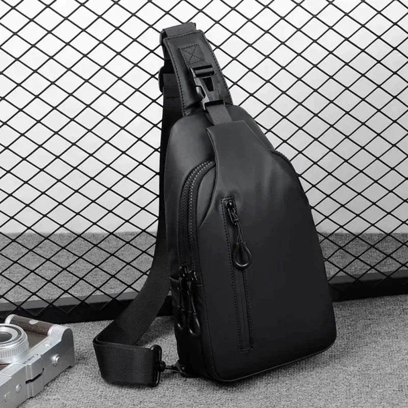 UrbanShield Waterproof Crossbody Bag with Anti-Theft Design