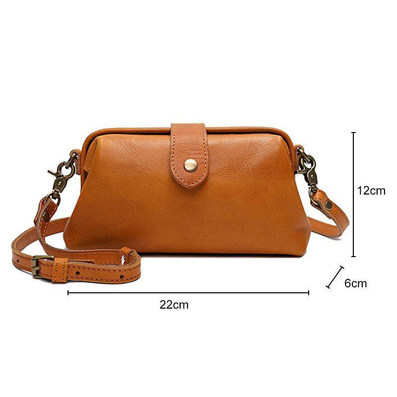 Vintage handmade leather bag