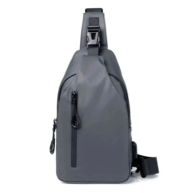 UrbanShield Waterproof Crossbody Bag with Anti-Theft Design