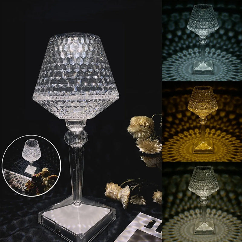 Crystal table lamp