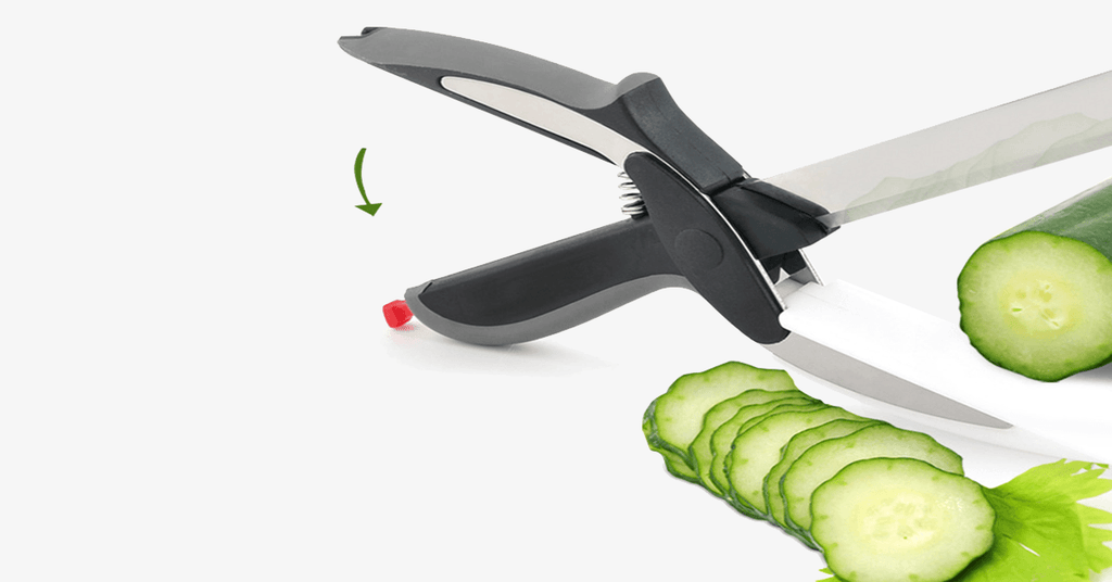 2 in 1 Stainless Steel Food Chopper with Comfort Grip - Chopping Made Smart