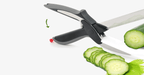 2 in 1 Stainless Steel Food Chopper with Comfort Grip - Chopping Made Smart