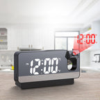 Digital Projection Alarm Clock with 180-Degree Rotatable Projector