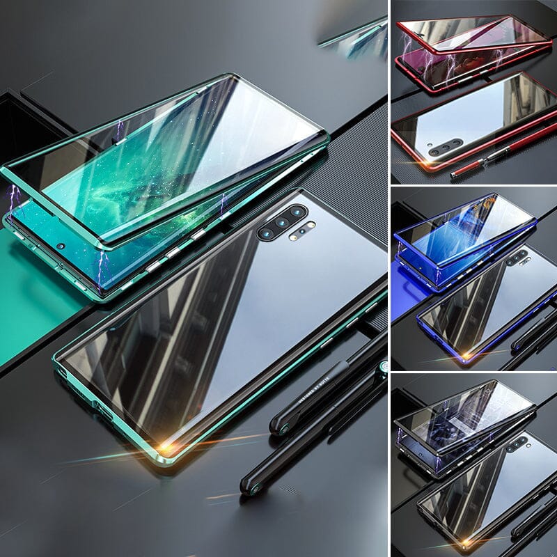 Samsung magnetic tempered glass double-sided phone case