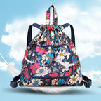 Multifunctional drawstring backpack