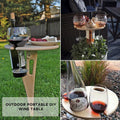 Outdoor portable do-it-yourself wine rack