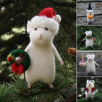 Felt Mouse Halloween Ornament