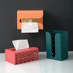 Wall-mounted hollow tissue box