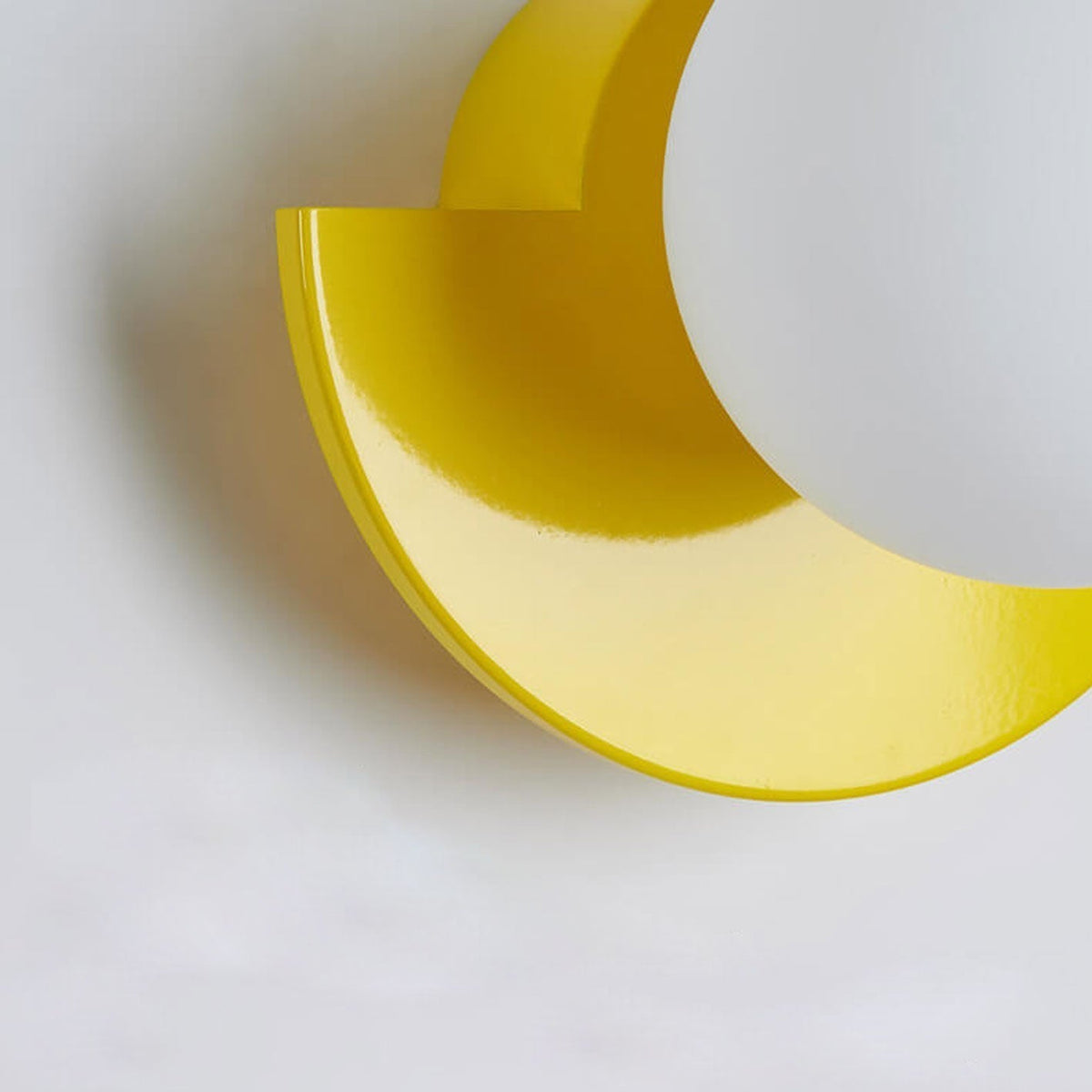 Glass Globe Wall Light with Colourful Base