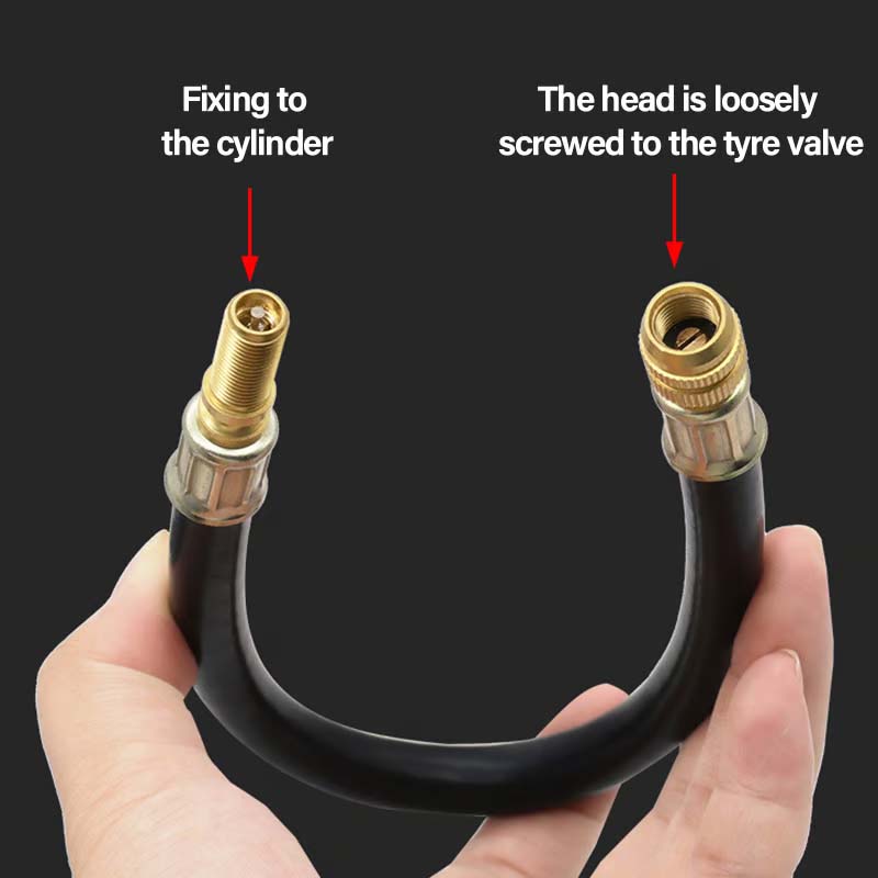 Universal flexible tire valve extensions