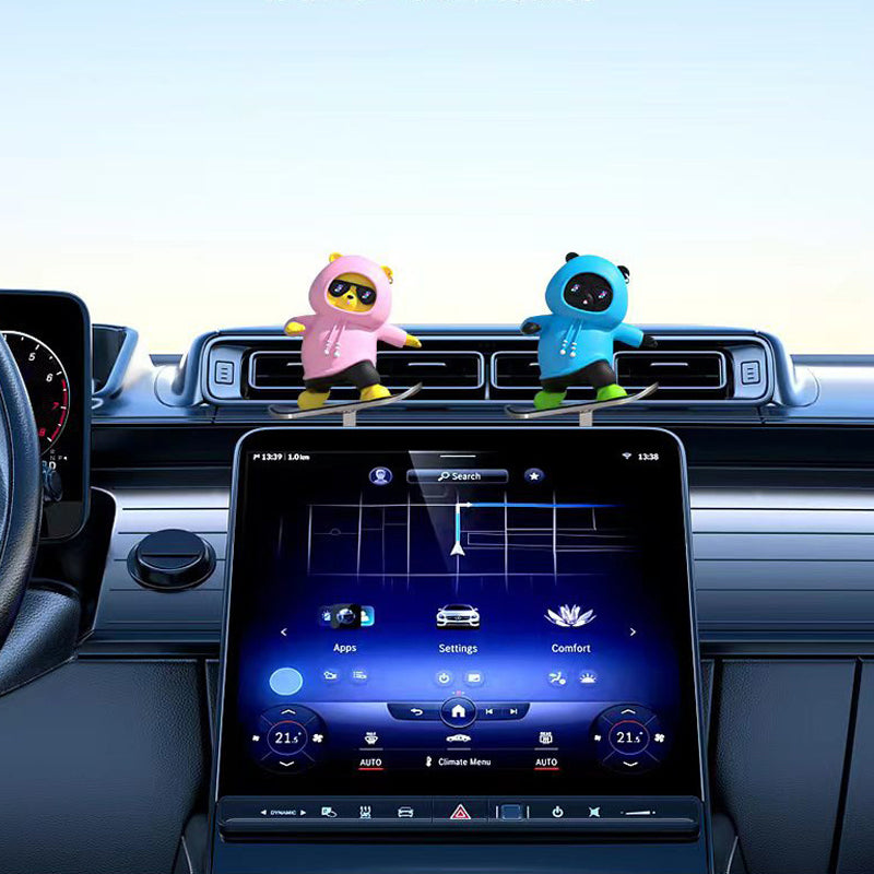 Skateboarding Bears Car Decoration
