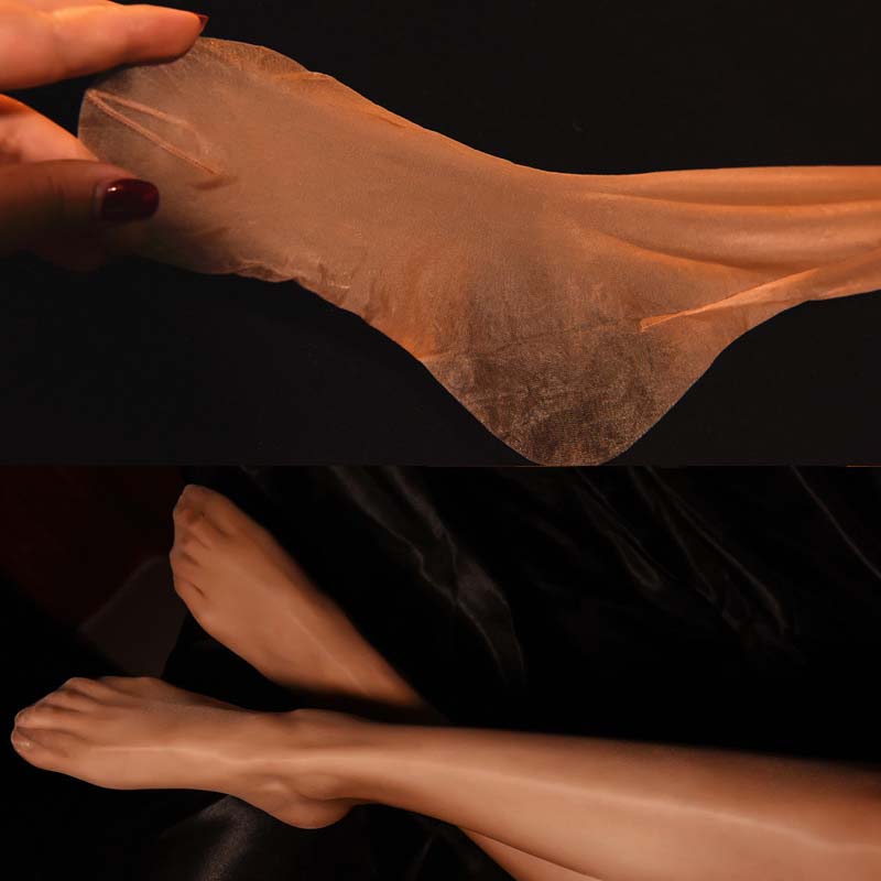 Oil-soaked 1D ultra-thin sexy pearlescent stockings