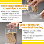 Automatic overflow protection Transparent bird feeder