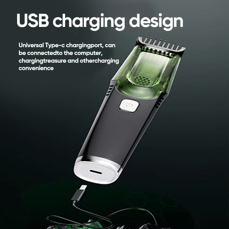 Vacuum beard trimmer - 20 lengths and styles adjustable