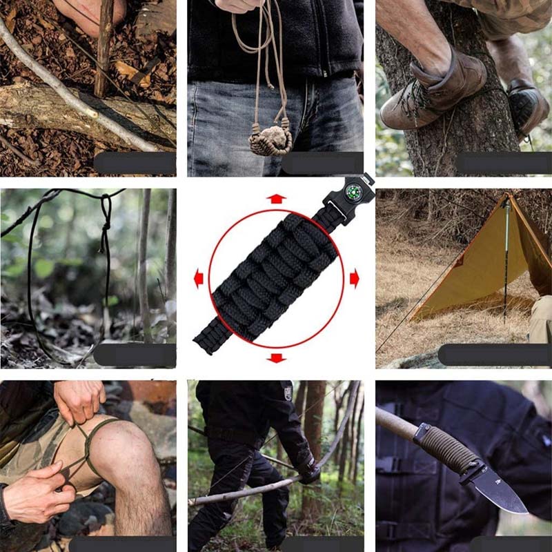 Multi-Functional Survival Paracord Bracelet