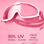 HD large frame waterproof and anti-fog swim goggles