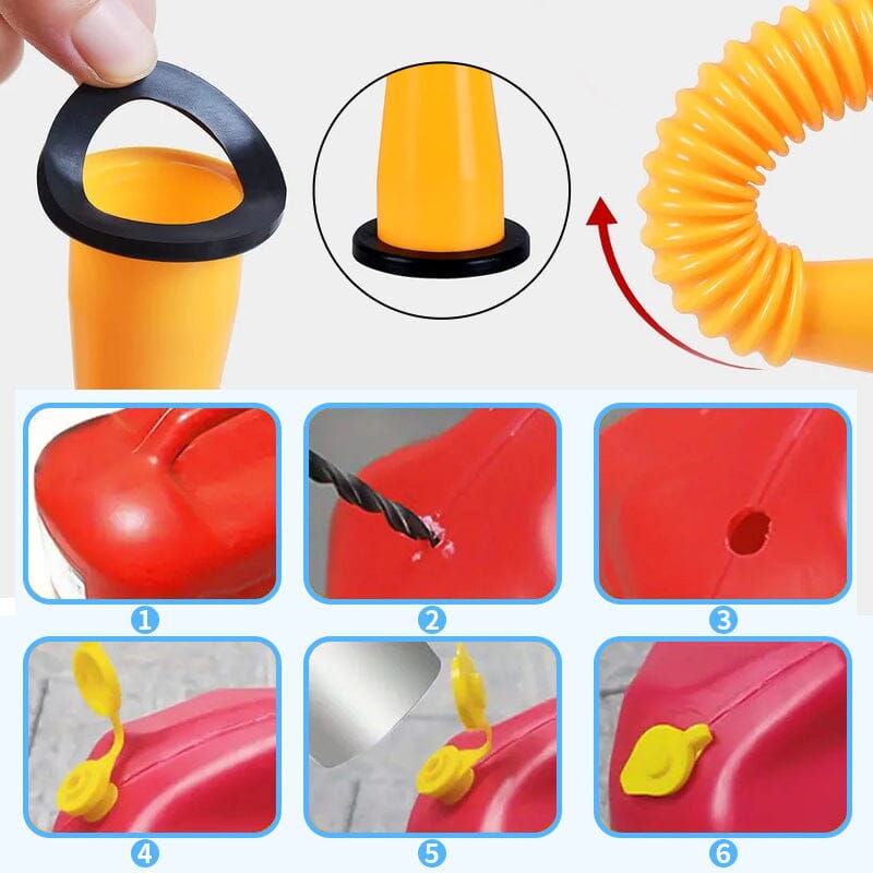 Upgrade Replacement Fuel Can Spout with Flexible Nozzle