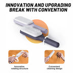 Self-cleaning anti-static massage comb