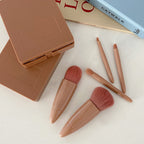Portable Makeup Brush with Mirror