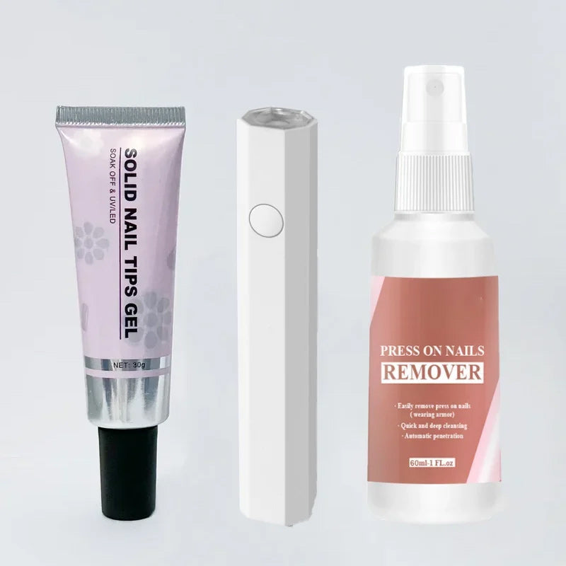 Magic Solid Nail Glue Set 3-in-1 Nail Art Sets