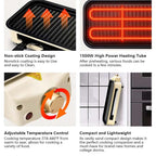 Indoor Smokeless Grill, Non-Stick Cooking Removable Plate