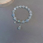 Imitation Cat's Eye Crystal Butterfly Bracelet