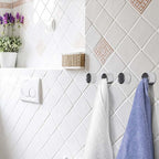 Round self-adhesive towel hooks for the kitchen
