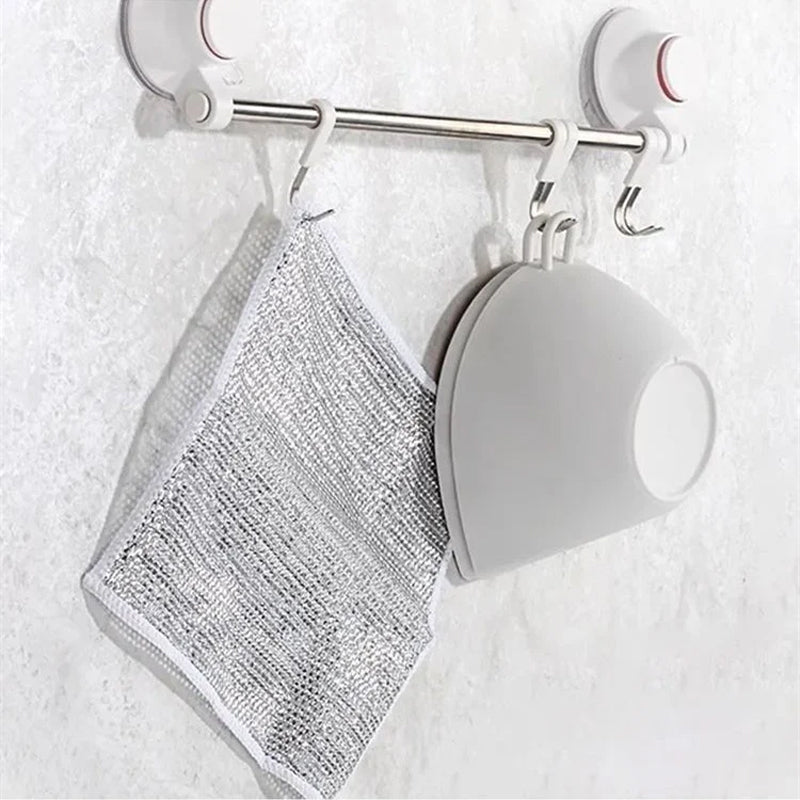 Multifunctional scratch-free wire dishcloth