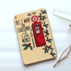 Santa Christmas money holder