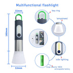 Rechargeable LED Flashlight with 750-Lumen Output and 200 m Range