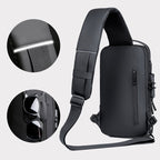 USB Charging Sport Sling Anti-Theft Shoulder Bag