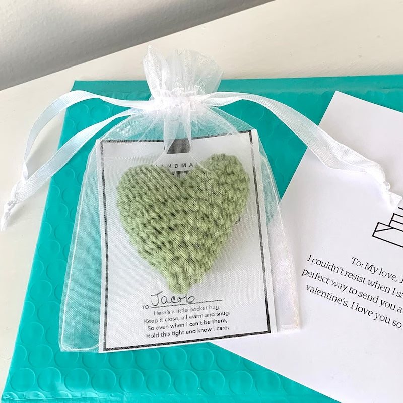 Crocheted Heart Bag Hug
