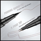 2-in-1 Dual-Ended Eyebrow Pencil with Micro-Fork Tip Applicator and Precise Brush Tip
